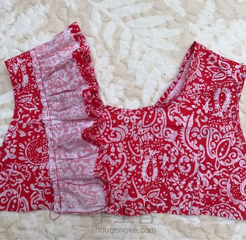 荷叶边小美裙 第8步