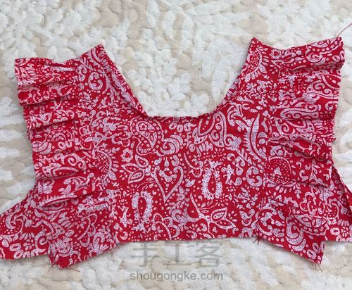 荷叶边小美裙 第10步