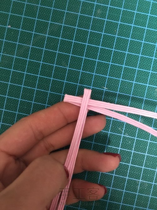 纸藤.心形小礼盒 第4步