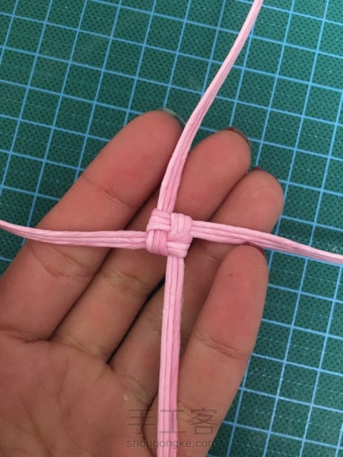 纸藤.心形小礼盒 第6步