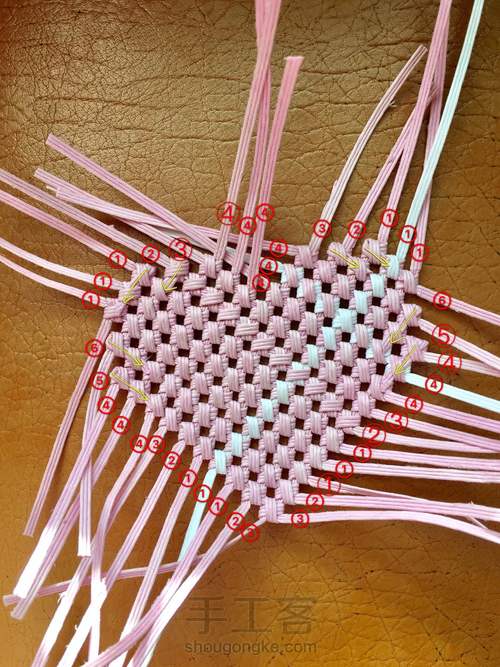 纸藤.心形小礼盒 第14步