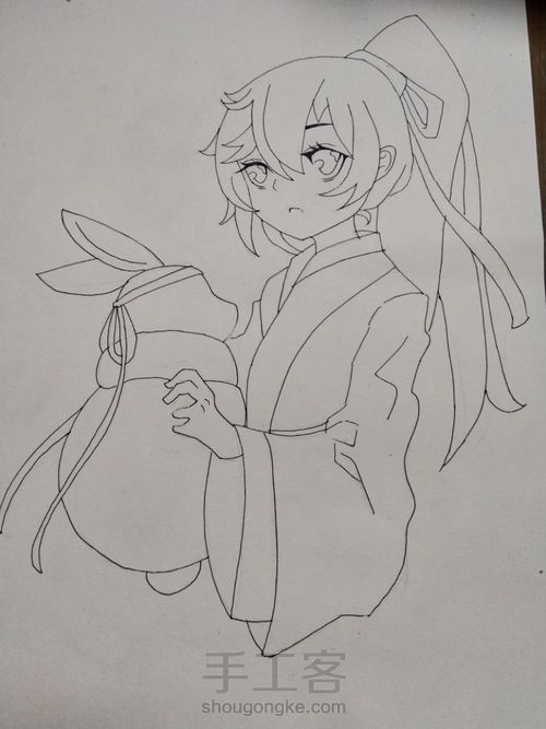 魏无羡涂色 第1步