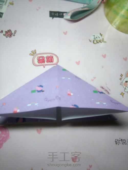 小蝴蝶-折纸 第1步
