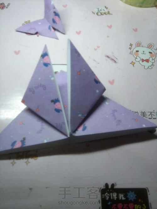 小蝴蝶-折纸 第2步
