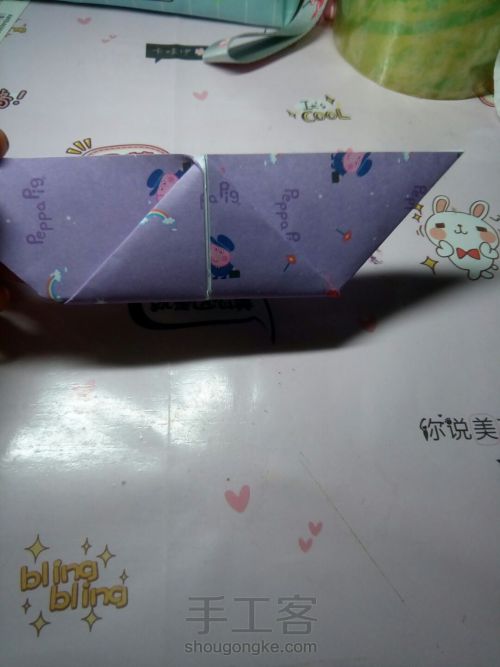 小蝴蝶-折纸 第3步