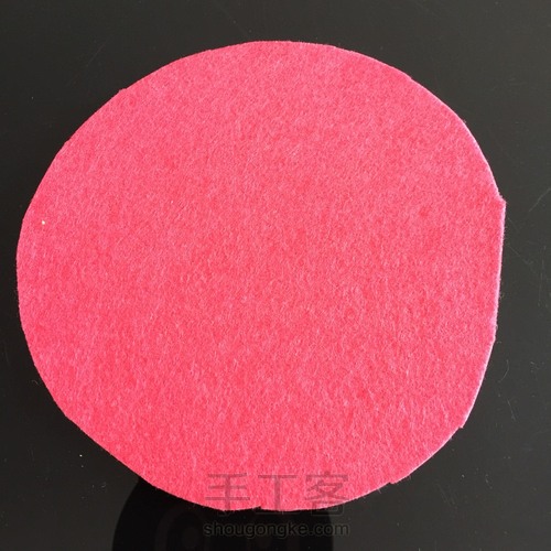 不织布花朵 第1步