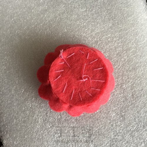 不织布花朵 第7步