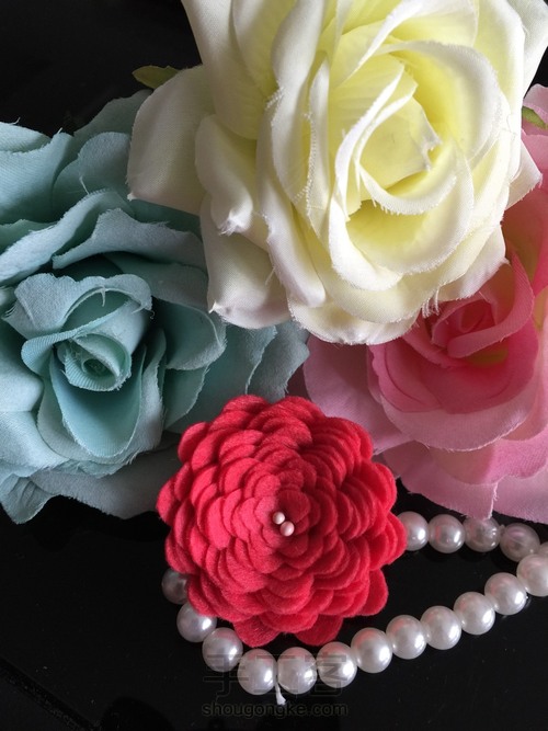 不织布花朵 第8步