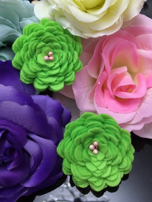 不织布花朵 第10步