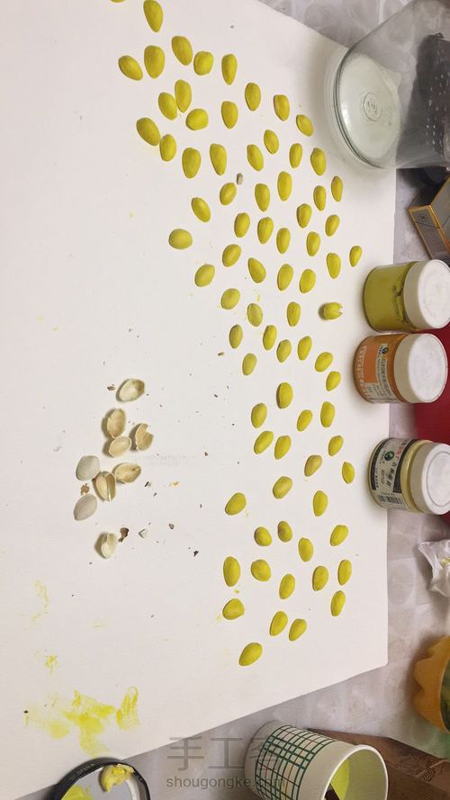 开心果干花束 第3步