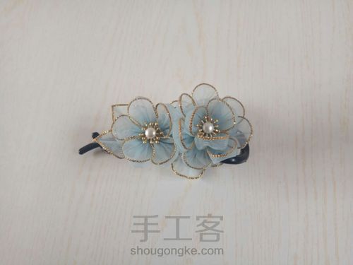 发饰花朵教程 第4步