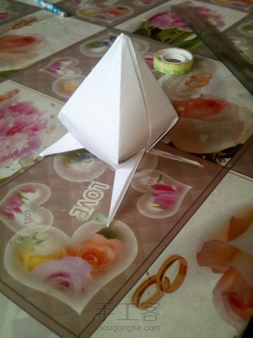 折纸桃子 第12步