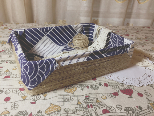 旧糖盒改造日式风格收纳盒~ 第8步