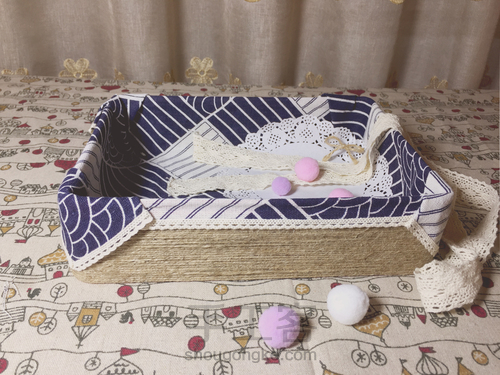 旧糖盒改造日式风格收纳盒~ 第11步