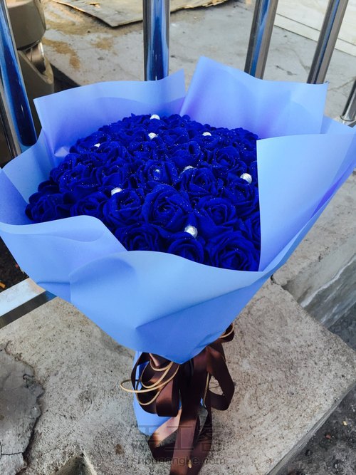 一眼就爱上的玫瑰(不织布) 第37步