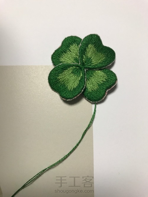 四叶草🍀胸针 第5步