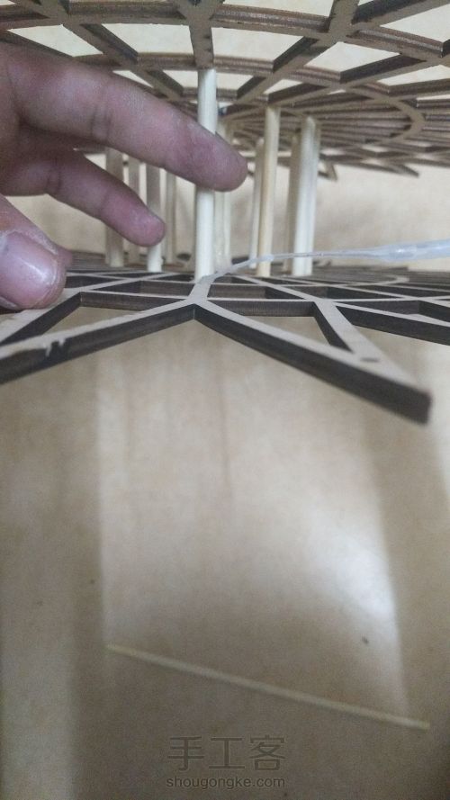 一次性筷子竹签摩天轮新材料圆轮教程 第18步