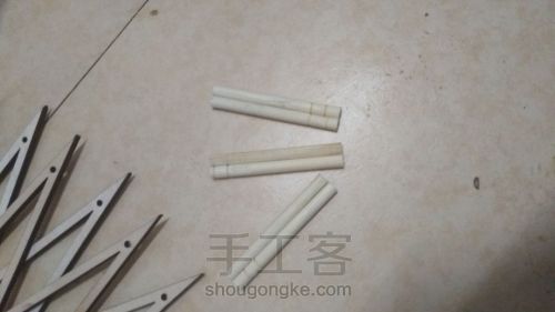 一次性筷子竹签摩天轮新材料圆轮教程 第4步