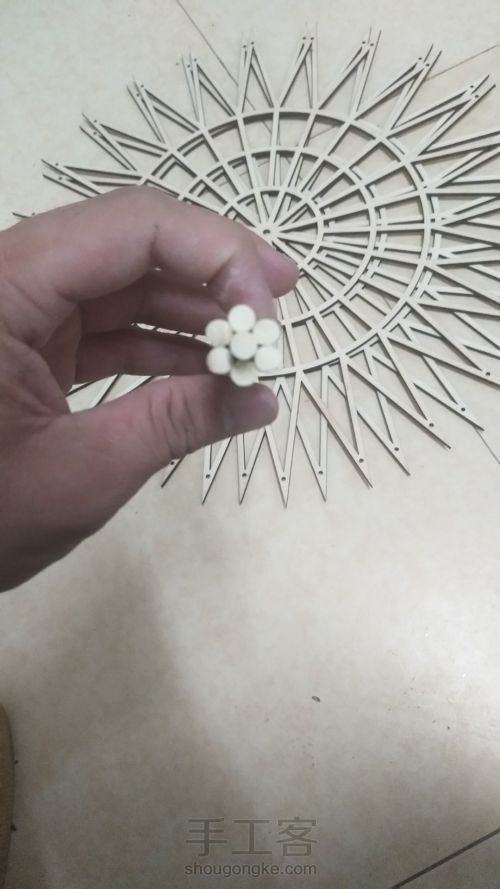 一次性筷子竹签摩天轮新材料圆轮教程 第9步