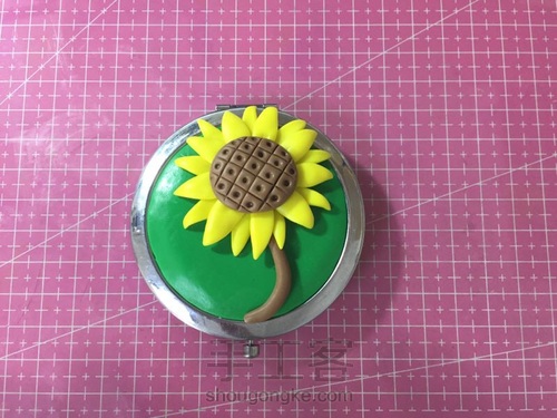 博优Myclay向日葵小镜子制作教程 第8步