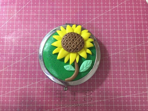 博优Myclay向日葵小镜子制作教程 第10步