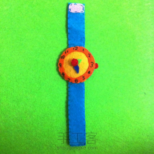 不织布小手表 第2步