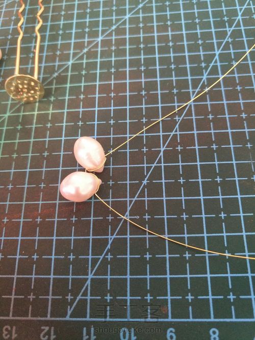 【行香子】珍珠梅花小u钗 第3步