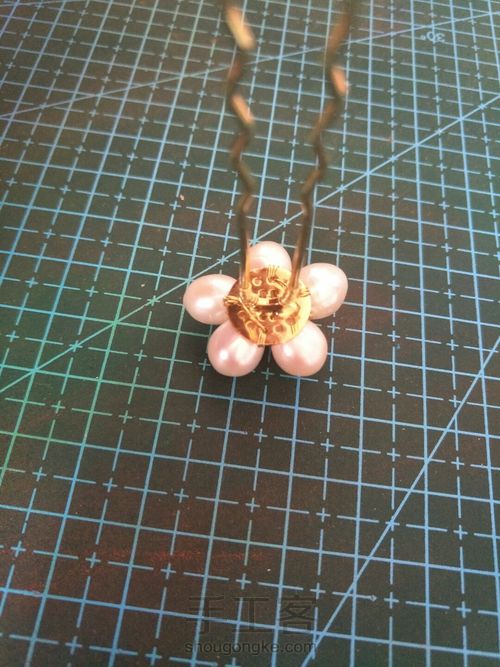 【行香子】珍珠梅花小u钗 第9步