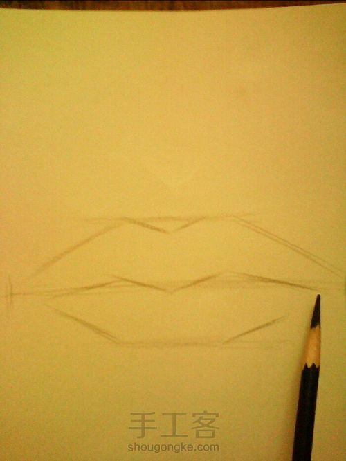 手绘嘴巴 第4步