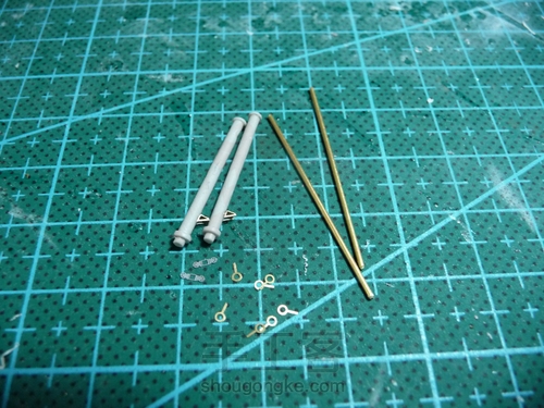 拼装军舰模型制作过程 第19步