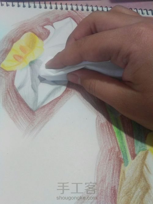 窗台上的水仙花 第8步