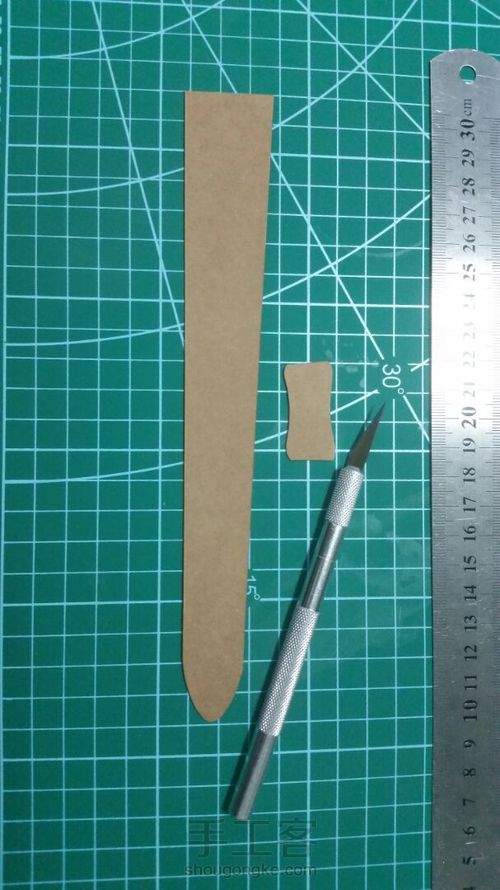 植鞣革皮手环 第2步