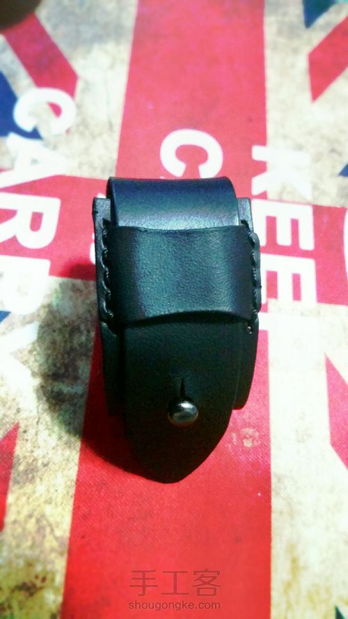 植鞣革皮手环 第6步