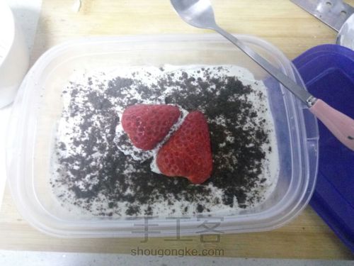 用电饭锅做草莓盒子蛋糕 第16步