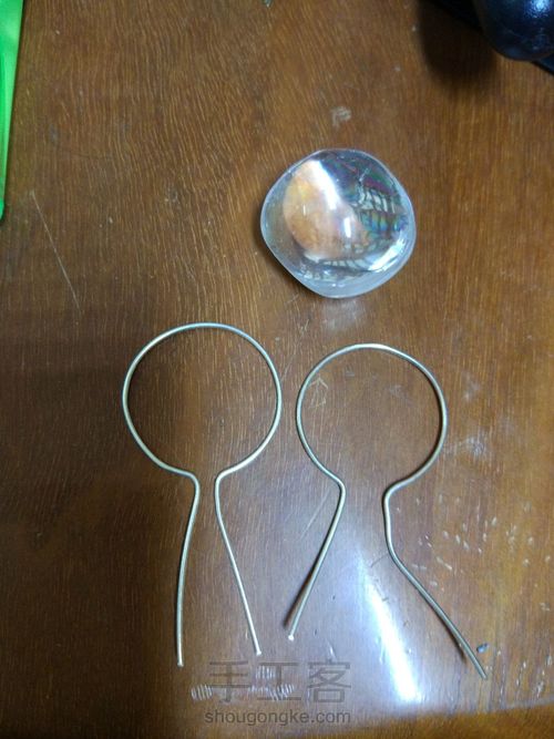 不规则水晶绕线吊坠 第1步