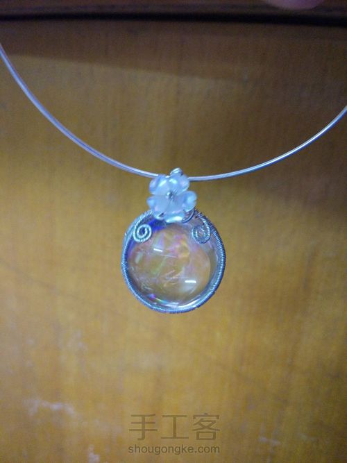 不规则水晶绕线吊坠 第17步