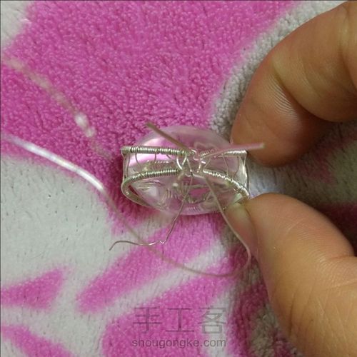 不规则水晶绕线吊坠 第5步