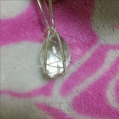不规则水晶绕线吊坠 第7步