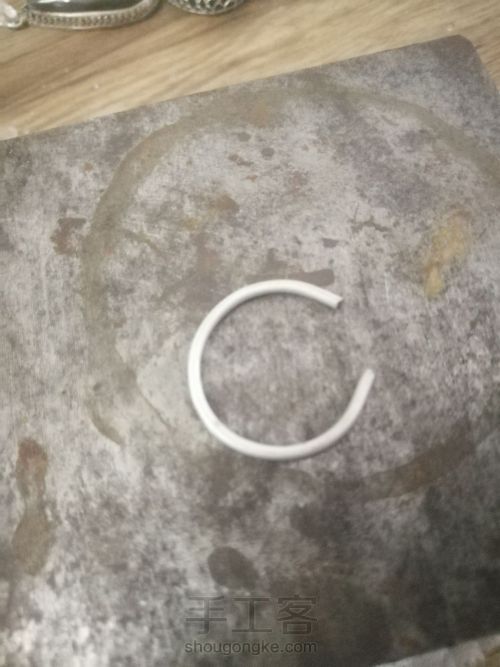 简单又好看的焊接银戒指～拉长石 第8步
