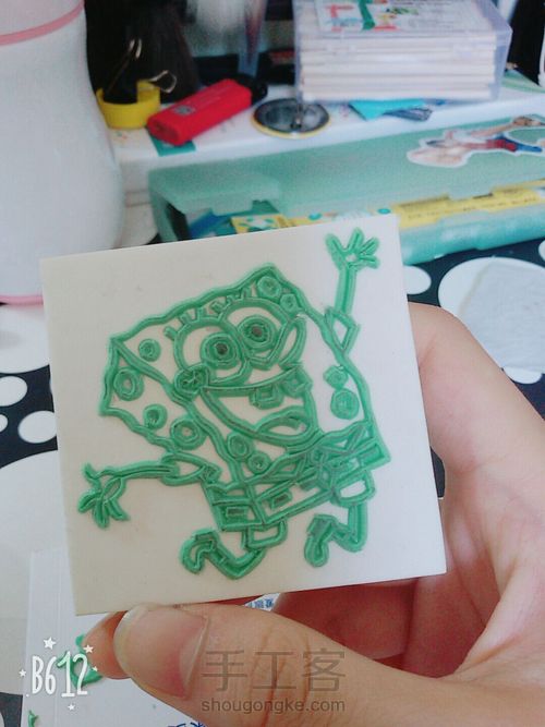 海绵宝宝橡皮章 第16步