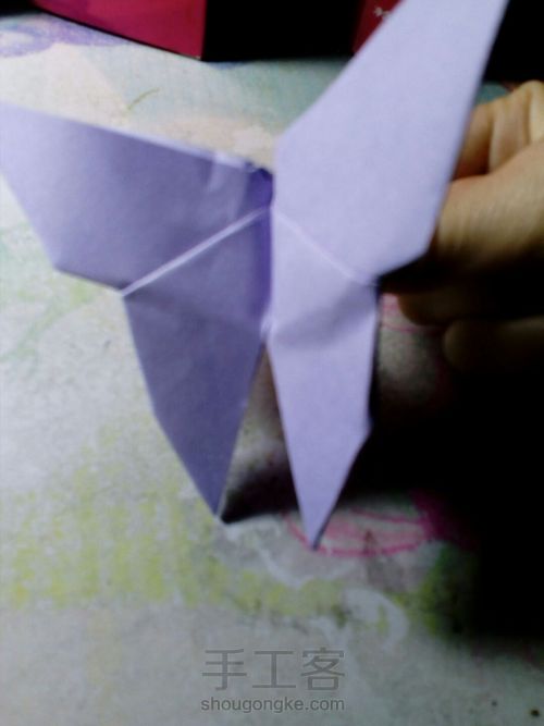 教你怎样折简单蝴蝶(超简单超详细) 第12步