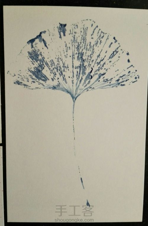 【原创】手绘水彩小叶子创意明信片 第15步