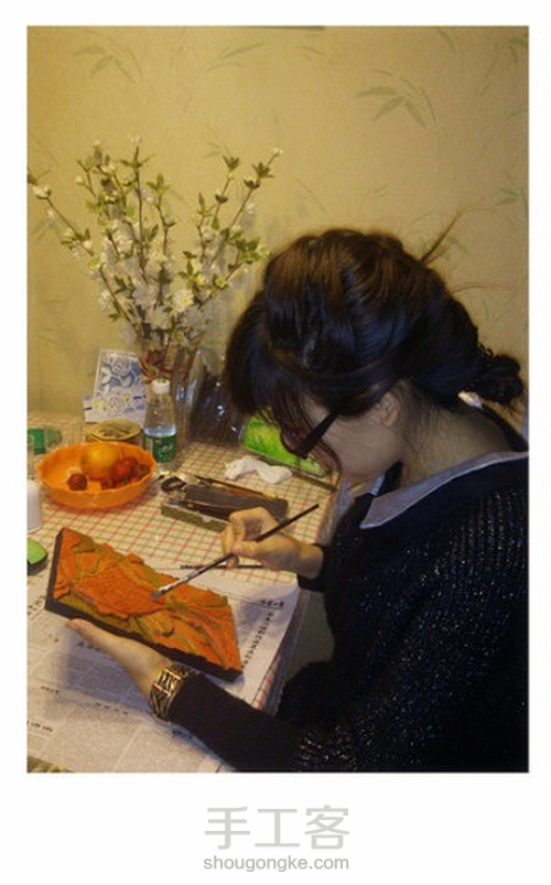 杜鹃木雕刻 《子非鱼》 第4步