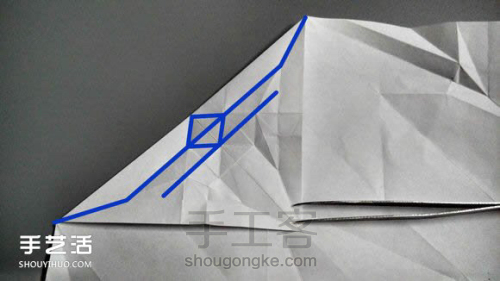 （转，来自网络）冰雪女王折纸（基本型）详细教程 第46步