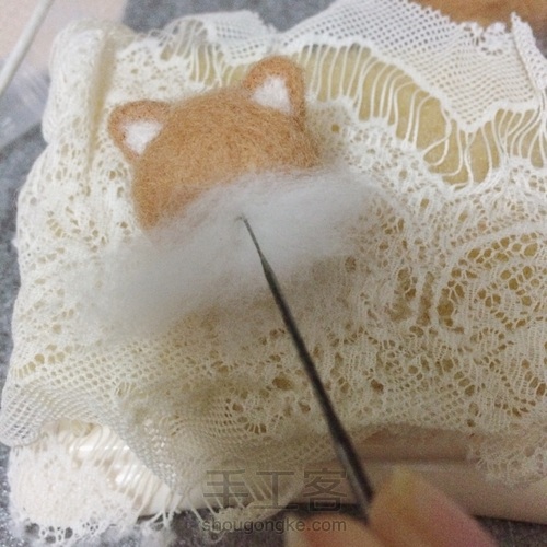 简单的羊毛毡柴犬教程 第7步