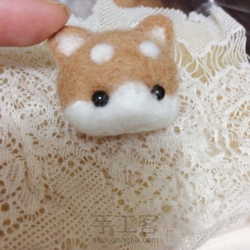 简单的羊毛毡柴犬教程 第11步