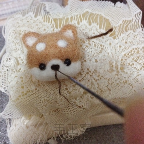 简单的羊毛毡柴犬教程 第12步