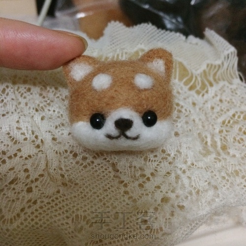 简单的羊毛毡柴犬教程 第13步