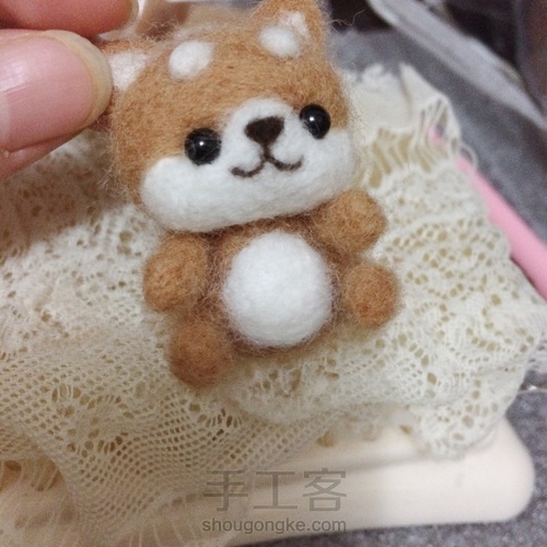 简单的羊毛毡柴犬教程 第16步