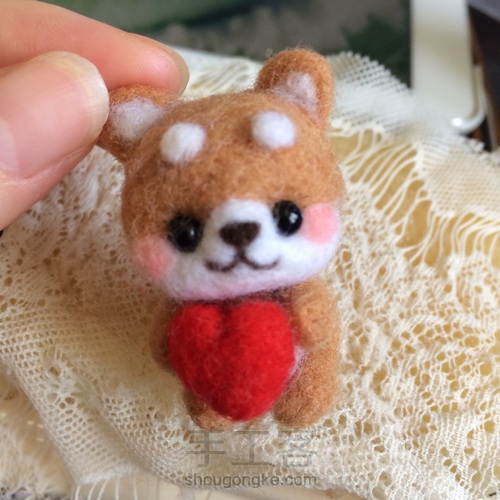 简单的羊毛毡柴犬教程 第17步